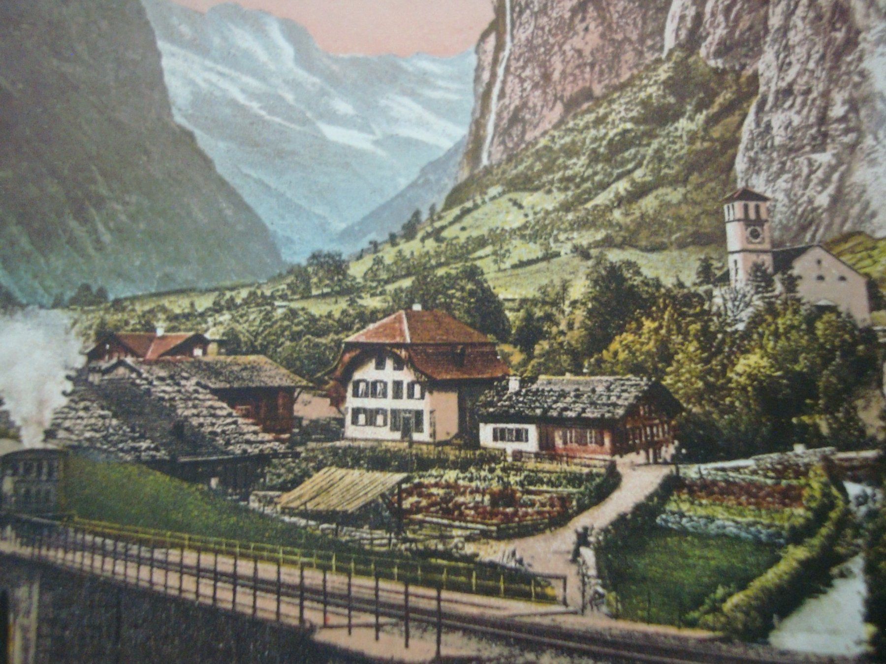Cartes postales: AK - Lauterbrunnen mit Staubbach - 1917 – D'occasion à Neuenegg par flohcante 1