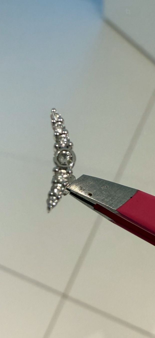 Gioielli per piercing: Piercing d'oreille Or blanc Diamants / white gold diamonds – Nuovo (secondo la descrizione) da RICHTERSWIL venduto da mftjt63