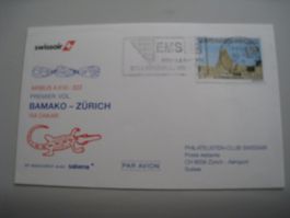Swissair Airbus A310-322 Brief Bamako-Zürich via Dakar!