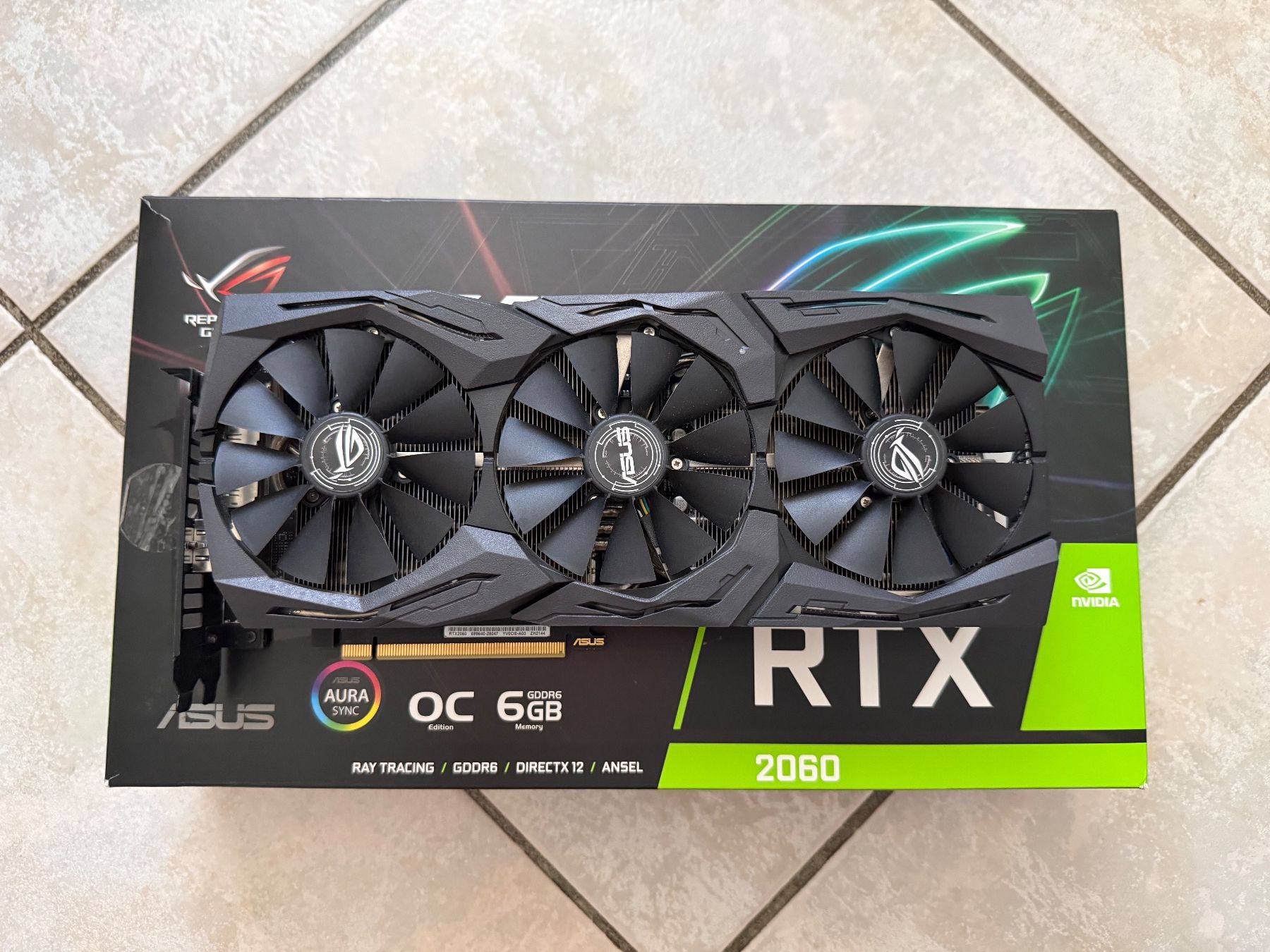 Nvidia Grafikkarten: ROG Strix Gaming Nvidia RTX 2060 OC 6GB – Gebraucht aus La Rippe von Thaicker