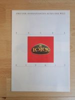 Lotus Excel Lotus Esprit - Deutscher Prospekt 1987 - P1596