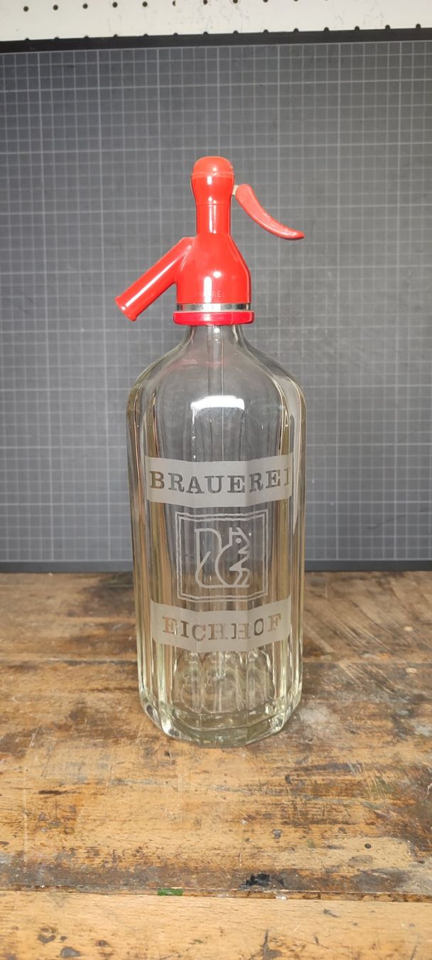 Eichhof Bottiglie: Wunderschöne alte Syphon/Sodaflasche Eichhof Luzern – Usato da Gelterkinden venduto da MYSTOREFORYOU4460