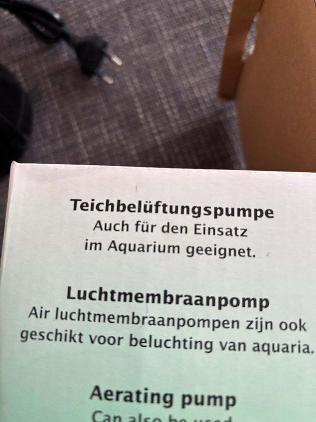 Pumpen & Teile: Teichpumpe, Aquarium Pumpe – Neu und originalverpackt aus Gossau SG von Gusho 3