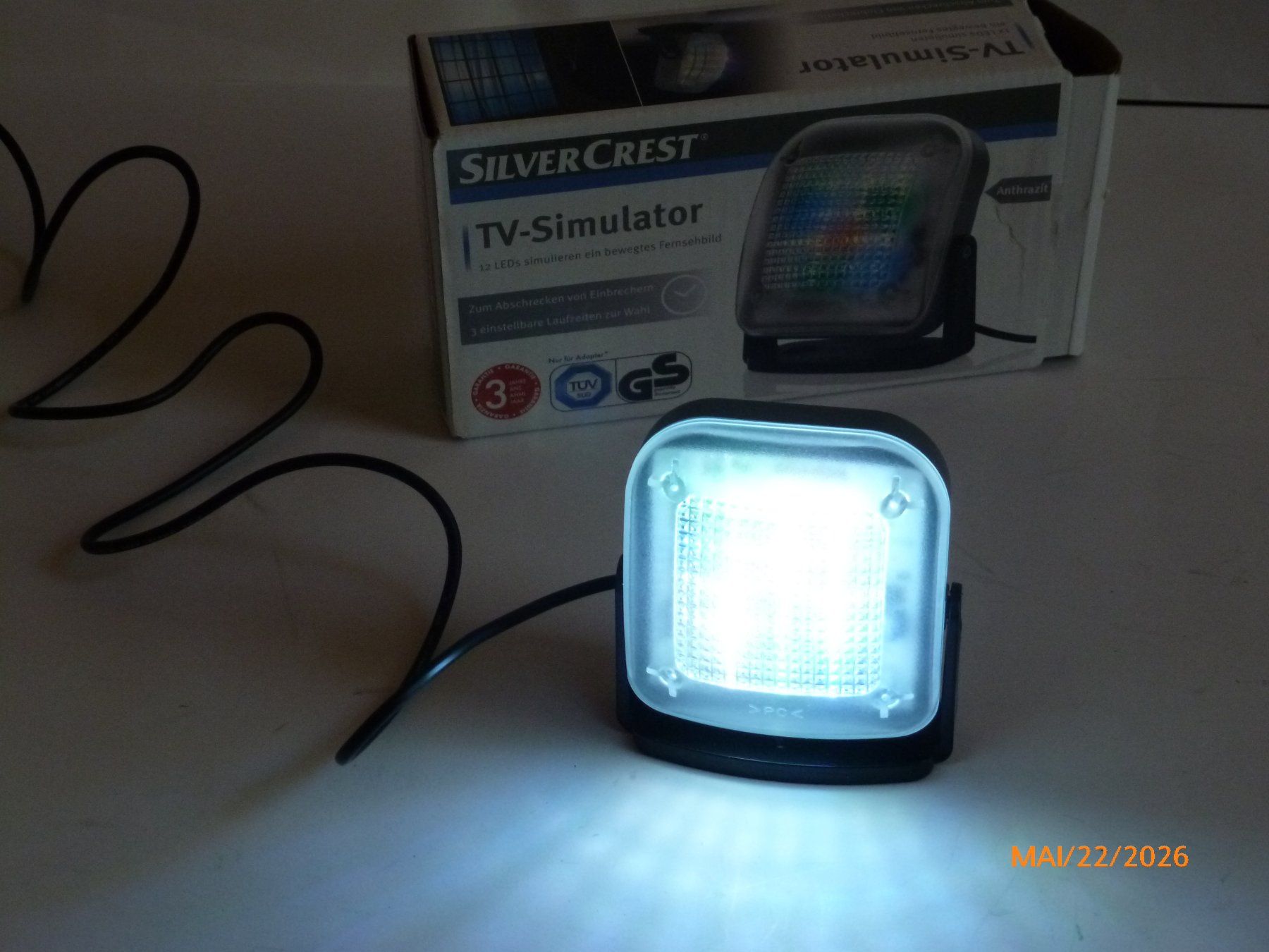Sistemi d'allarme: Silvercrest TV-Simulator, Einbruchschutz, Top Zustand! – Usato da Lupfig venduto da Casch13 2
