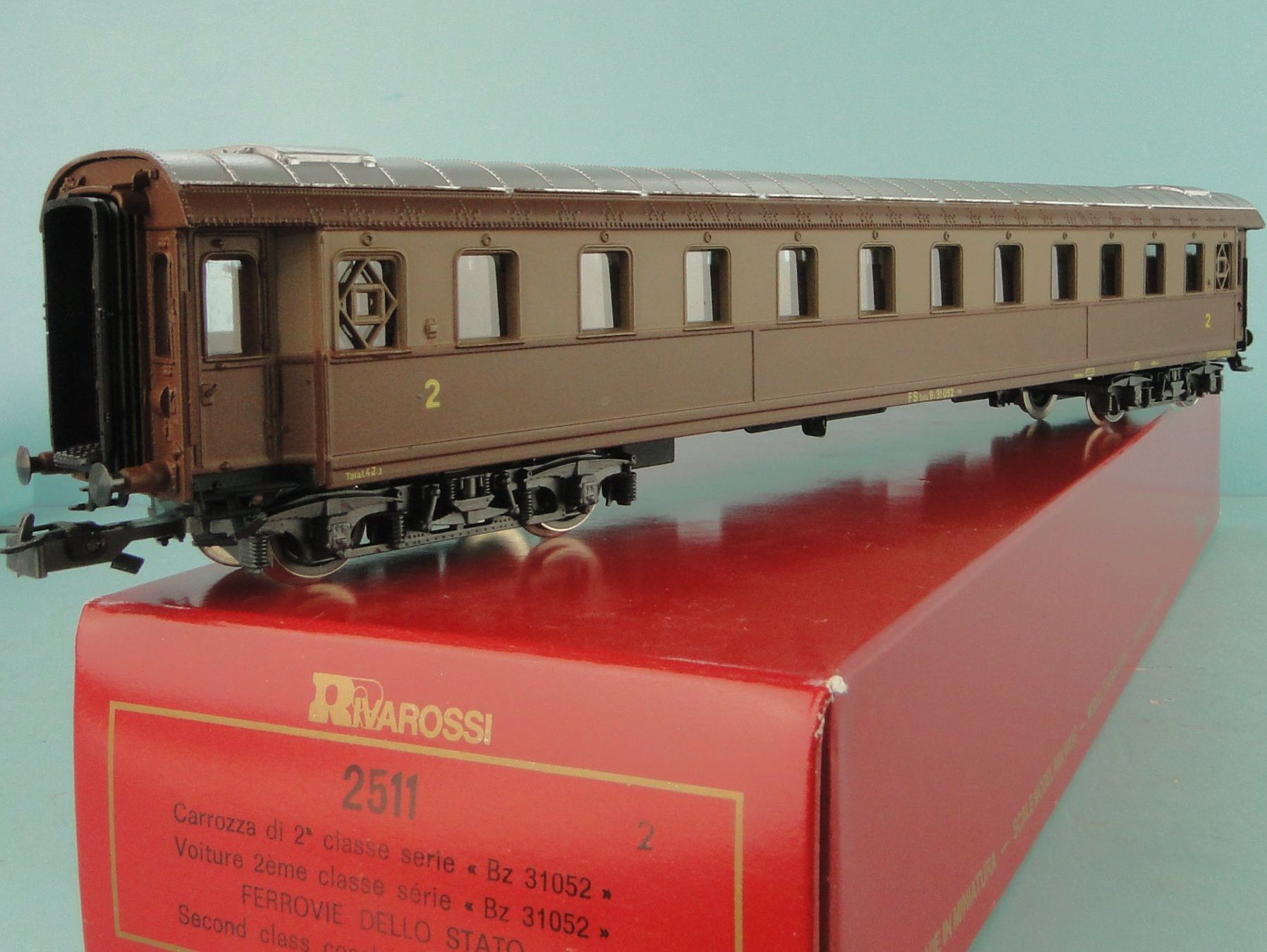 Rivarossi Modellini di ferrovie: Rivarossi H0 2511 FS Carrozza 2 Kl. – Usato da Bülach venduto da cann11