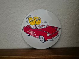 Emailschild Esso Tankstelle Zapfsäule Logo Emaille Schild