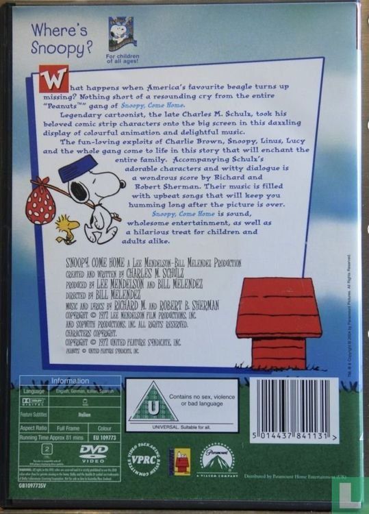 Tutti i DVDs: Donalds Spassfabrik -  Snoopy Come Home – Usato da Basel venduto da mgn_ft72 3