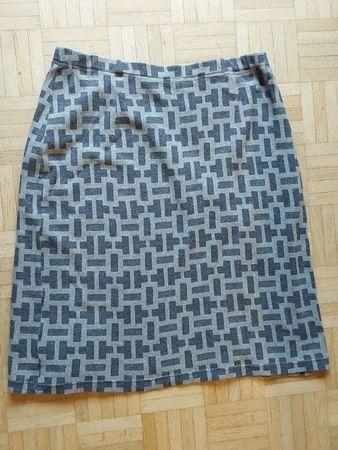 Jupe Rock bric a brac XL grau Baumwolle