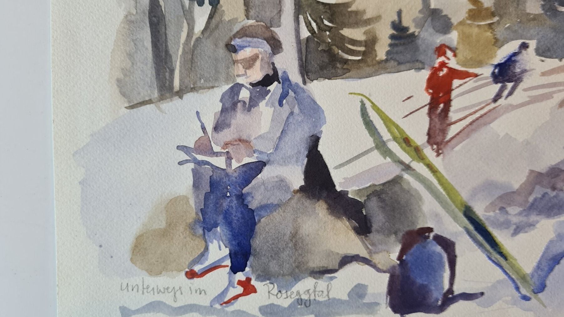 Dipinti: R.Mangold Aquarell – Usato da Emmenbrücke venduto da Kunstankaufverkauf9 1