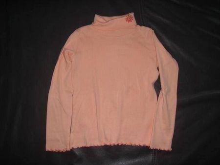 Rollkragen-Langarmshirt mit Strass-Motiv