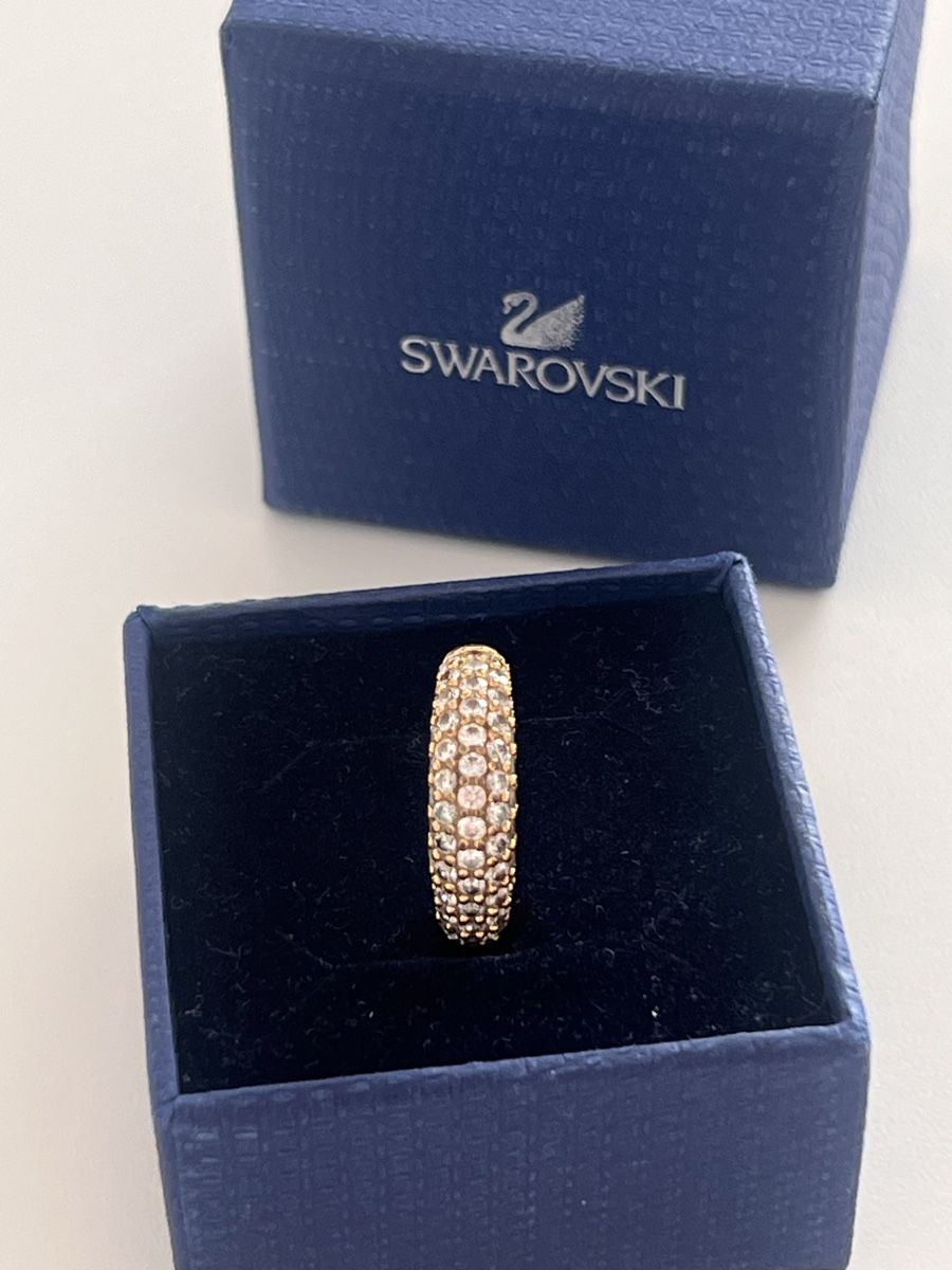 Swarovski Anelli: Ring Swarovski, gelbgold – Usato da Luzern venduto da sr.luzern 1