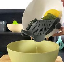 Abtropfsieb Silikon universell für Schüsseln und Pfannen!!!