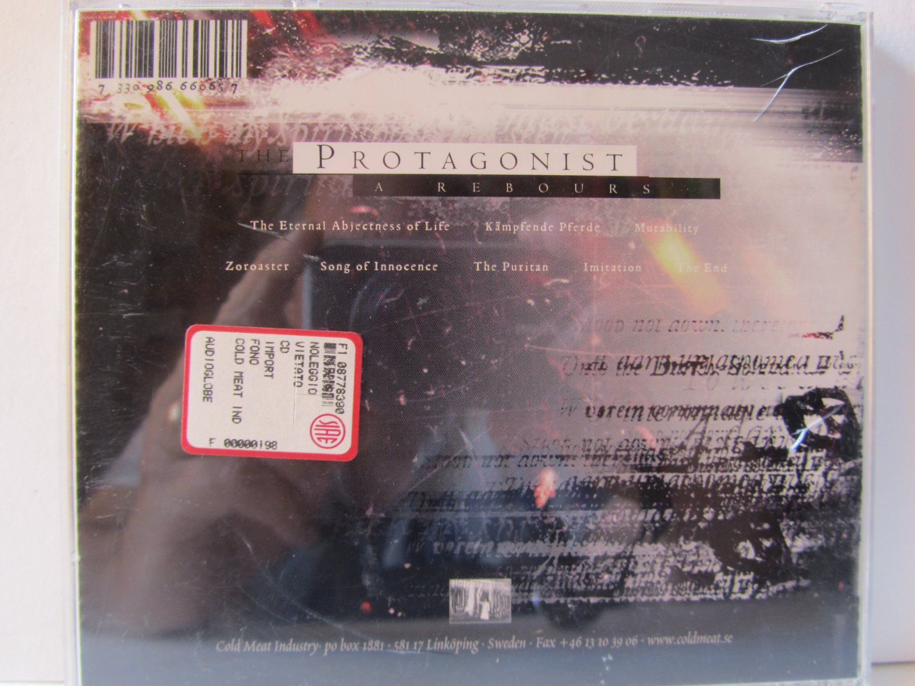 CDs: the Protagonist, CD, a rebours – Gebraucht aus Weiningen ZH von dietsch57 1