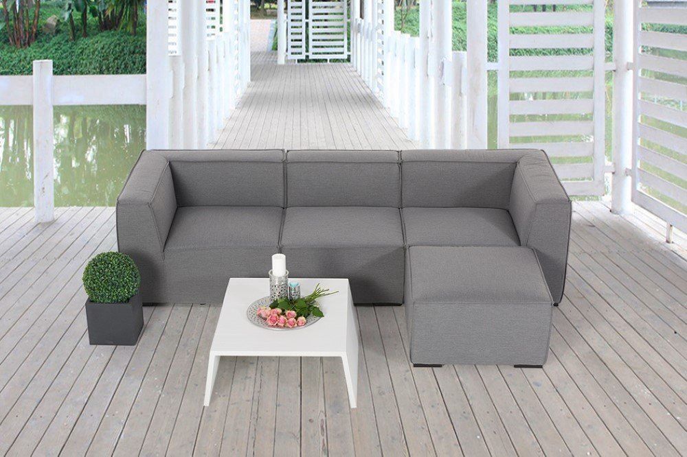 Viplounge Divani: Gartenmöbel 3-Sitzer Sofa mit Hocker – Nuovo e nell'imballaggio originale da Uznach venduto da viplounge 5