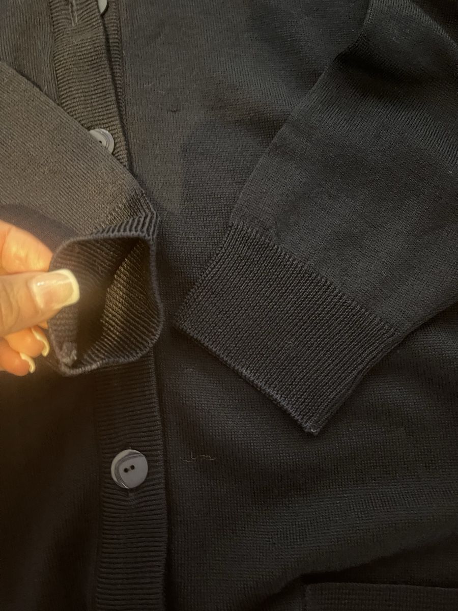 Maglioni & Felpe: Pullover dunkelblaue Strickjacke mit Taschen, Merinowolle – Usato da Rüschlikon venduto da Lajniii 2