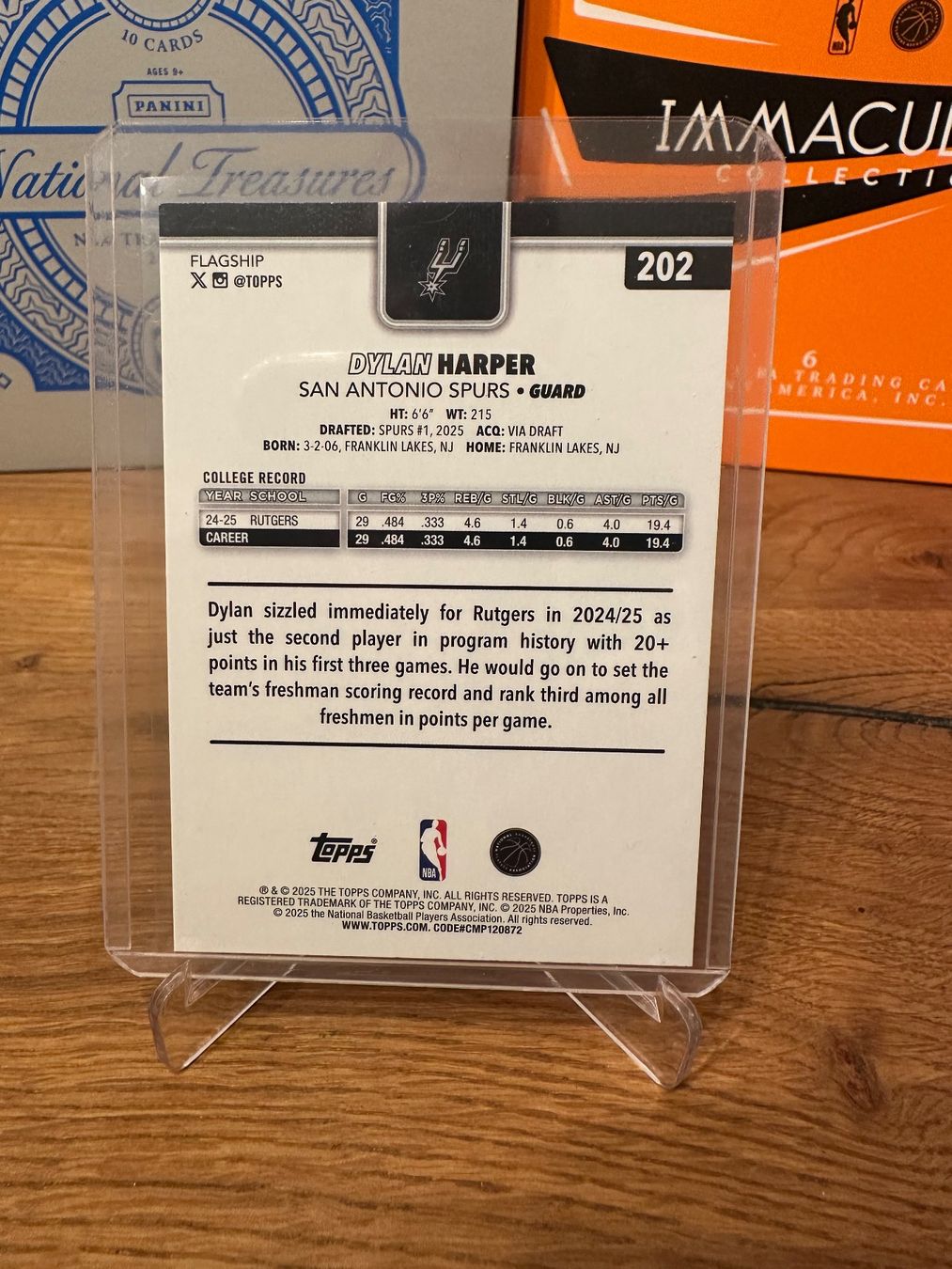 Nba Carte collezionabili: Carte basket Dylan Harper Topps RC – Usato da Vullierens venduto da Gaara04 1