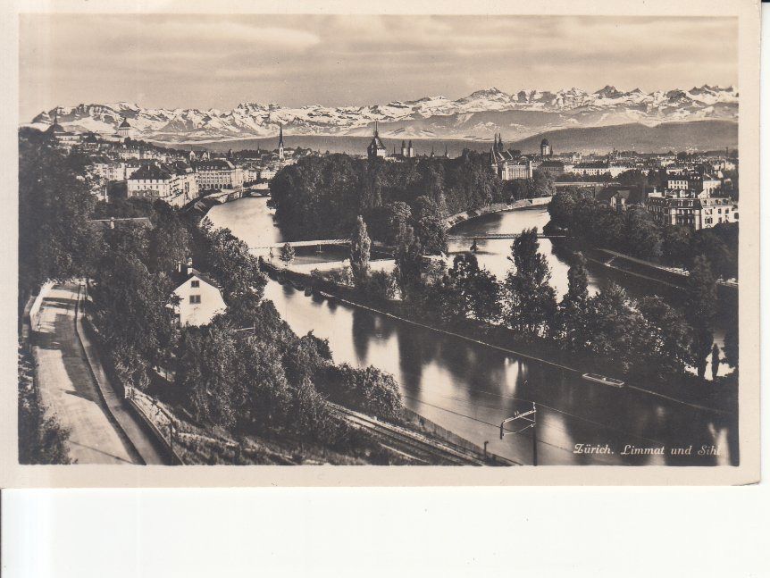 Cartoline postali: Zürich Limmat Sihl ca. 1930 – Usato da Bürglen TG venduto da StampGraf