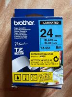 Brother TZ 551, 24mm Breit, 8m lang, Laminated Etiketten