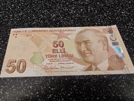50 Lira banknote Turkey 2009 banknote, 