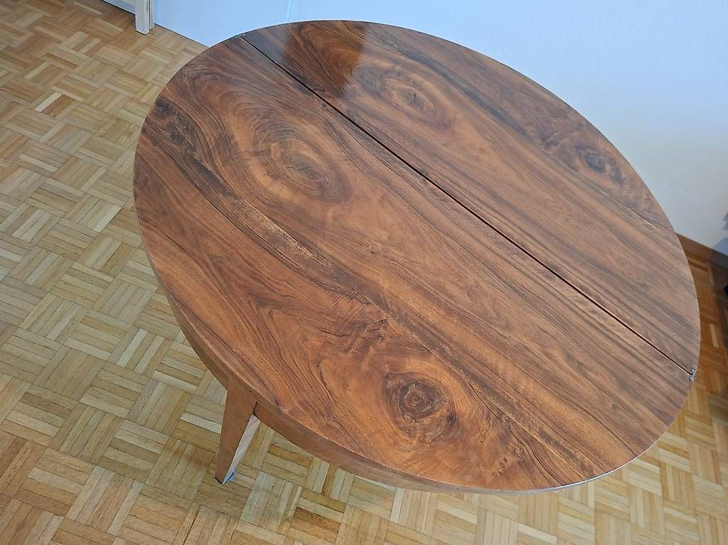 Tavoli: Echter Demi-Lune Biedermeiertisch – Usato da Basel venduto da Barfuesserplatz01 3