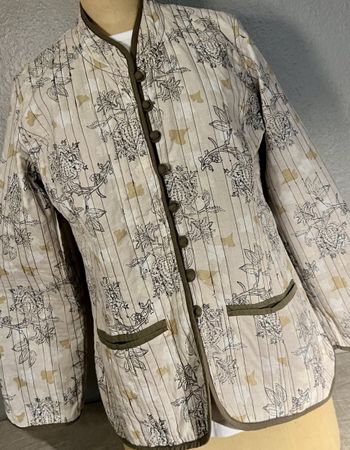 Veste réversible  kantha coton La PRINCESSE DU MÉKONG T38
