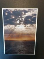 1 Karte / Motiv: Sonnenuntergang auf der île de Re (UNIKAT)