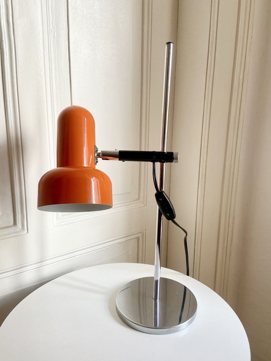 Lampade: Space Age Kult! Tischleuchte 51cm – Usato da Zürich venduto da Unique2400