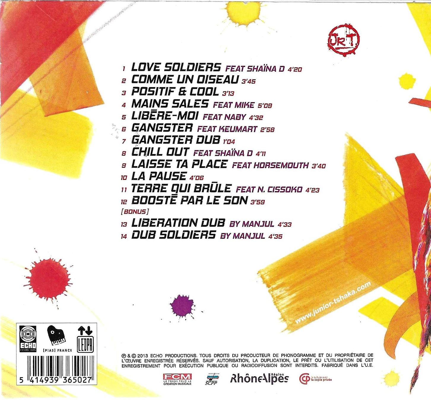 CD: Junior Tshaka CD Digipack - Boosté par le son – Usato da Savagnier venduto da Ne2065 1