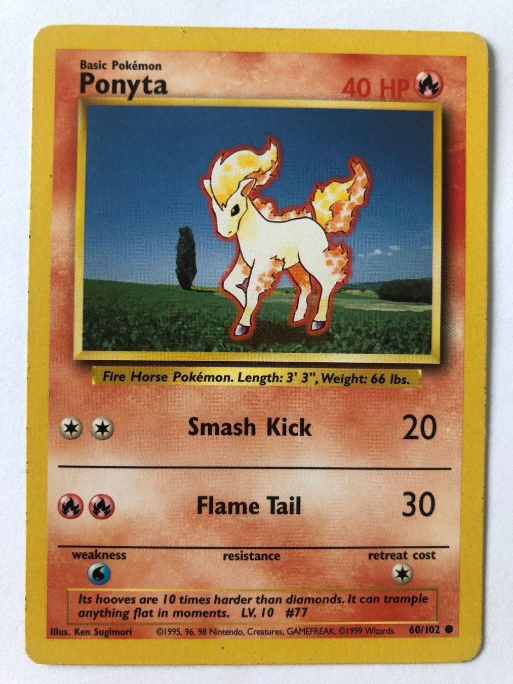Pokémon Carte collezionabili: Ponyta - Base Set - Pokemon – Usato da Nussbaumen AG venduto da Bika-Shop