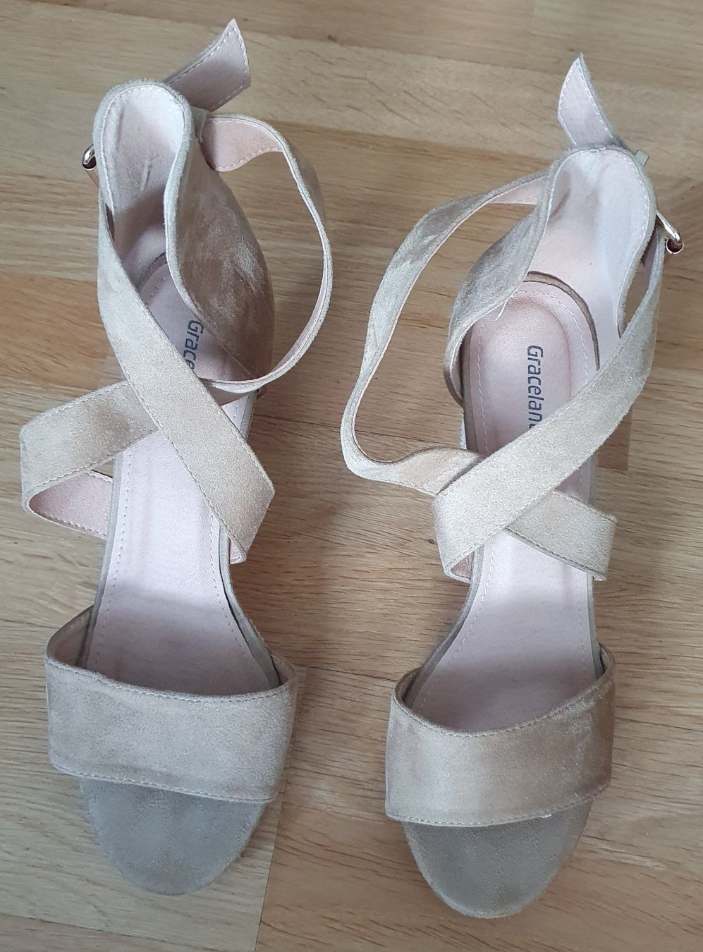 Graceland Scarpe da donna: Sandales en daim avec talons - Taille 40 – Usato da Court venduto da Jovi2 1