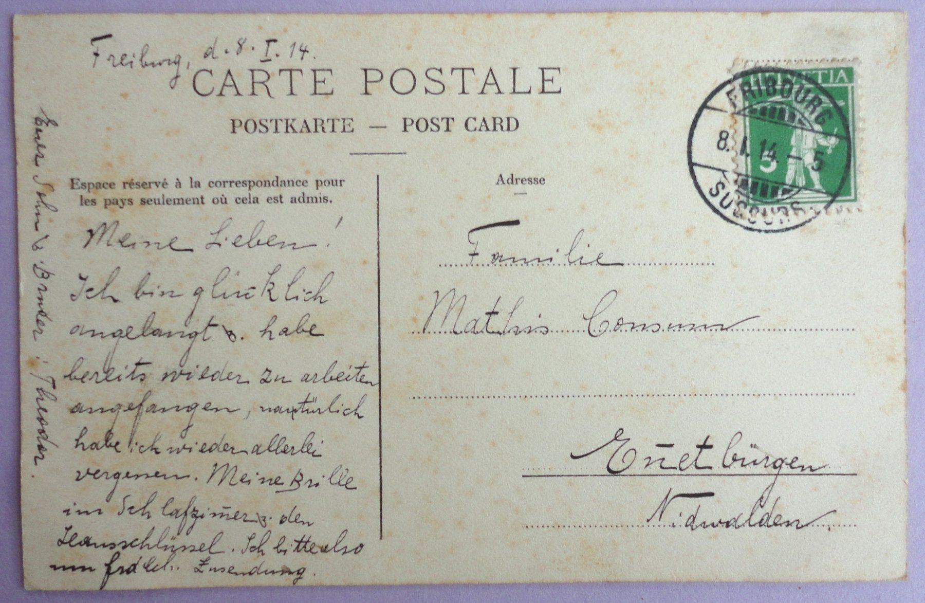 Cartes postales: Château d' Oron – Défectueux à Fétigny par Billy2miny 1