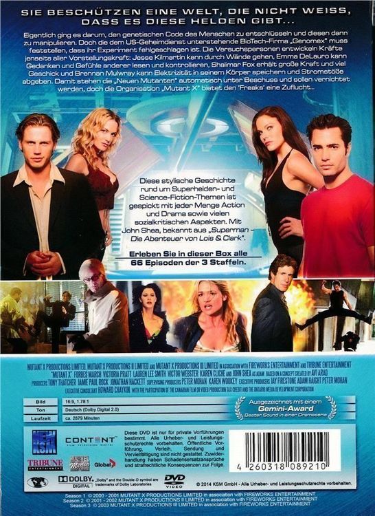 Mutant X - Die Komplette Kult-Serie - DVD-Boxset/RAR 2