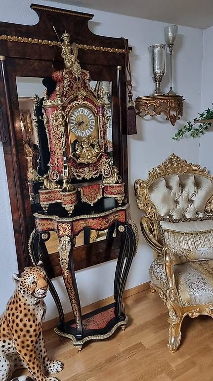 Orologi da terra & Orologi da parete: Luxus Prunk Pendule, Boulle Uhr mit Konsolentisch – Usato da Kaufdorf venduto da Nati-Nati 6