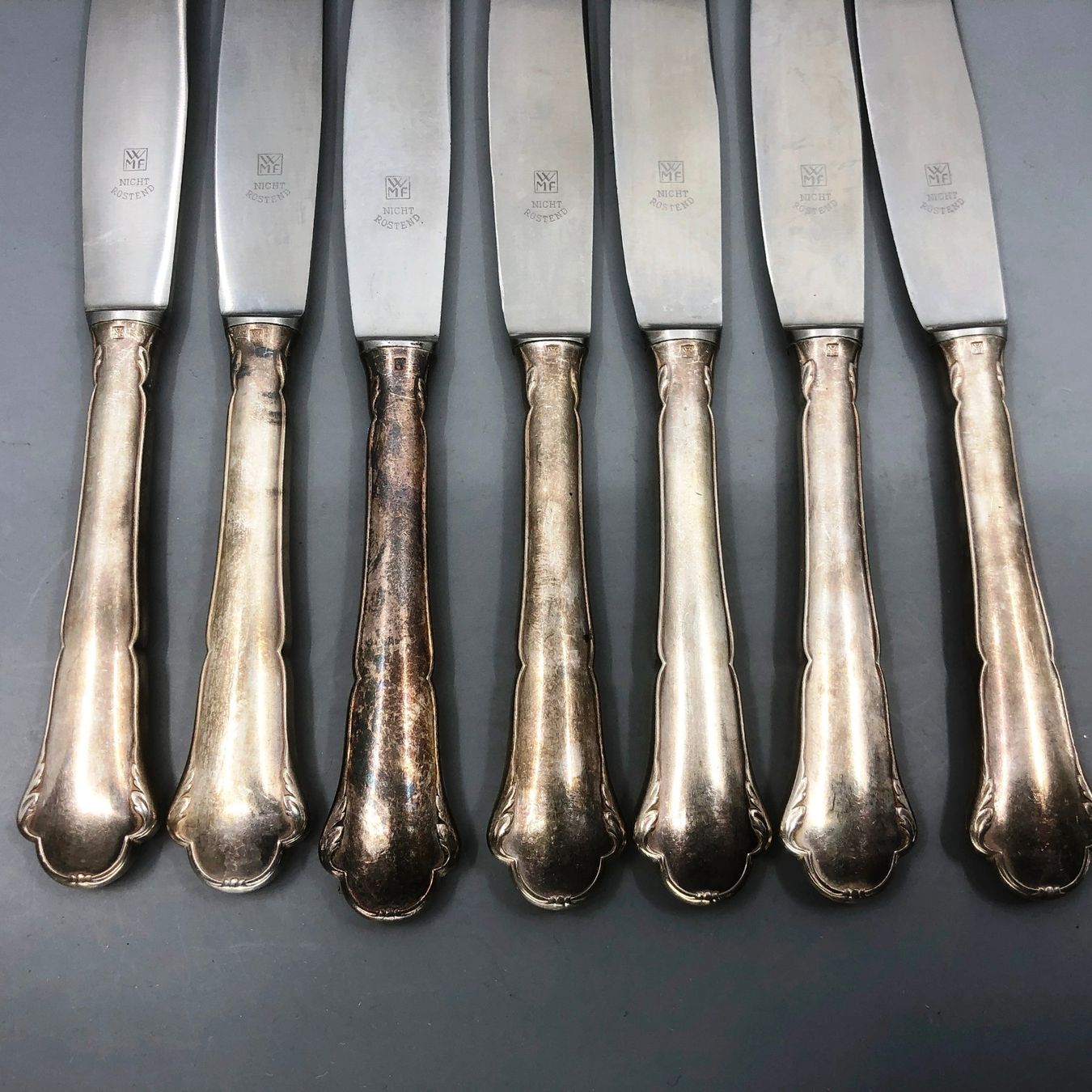 WMF Posate: 7+2 Vorspeisemesser versilbert WMF Modell 2700 – Usato da Basel venduto da Tiabeanie 2