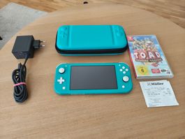 Nintendo Switch Lite Türkis inkl. Case & Game