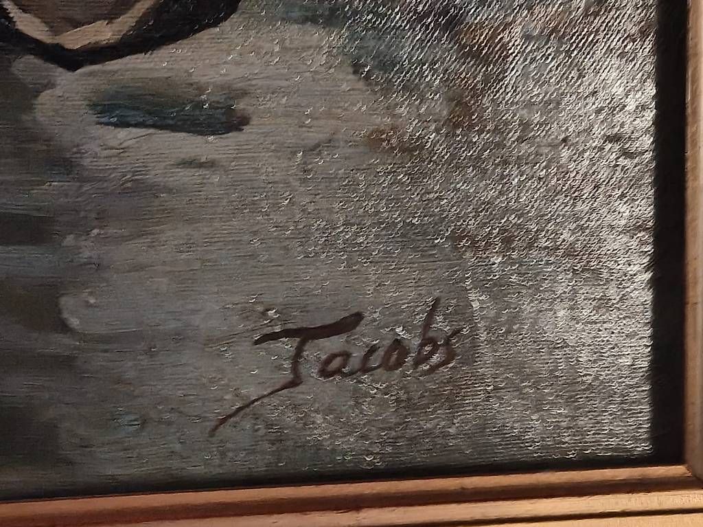 Tableaux: Grand Tableau Pêcheurs, Signé Jacobs – D'occasion à Genève par awo_yl8d 1