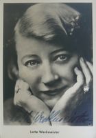 Lotte Werkmeister (1885-1970) Schauspielerin - Autogramm