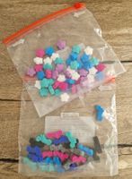 Bunte Silikonperlen Motorradperlen und Blumenperlen NEU