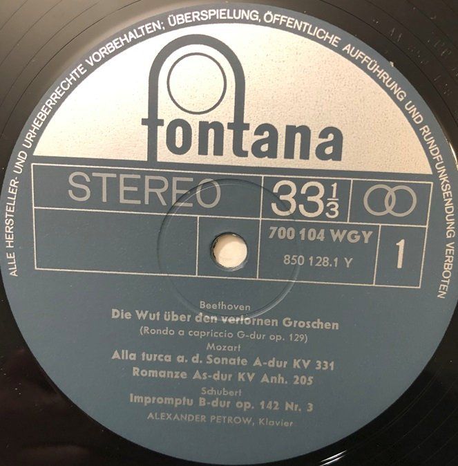 Dischi in vinile: Alexander Petrow - Klavierabend (LP) – Usato da Grüningen venduto da azulamarillo_vinyl 2