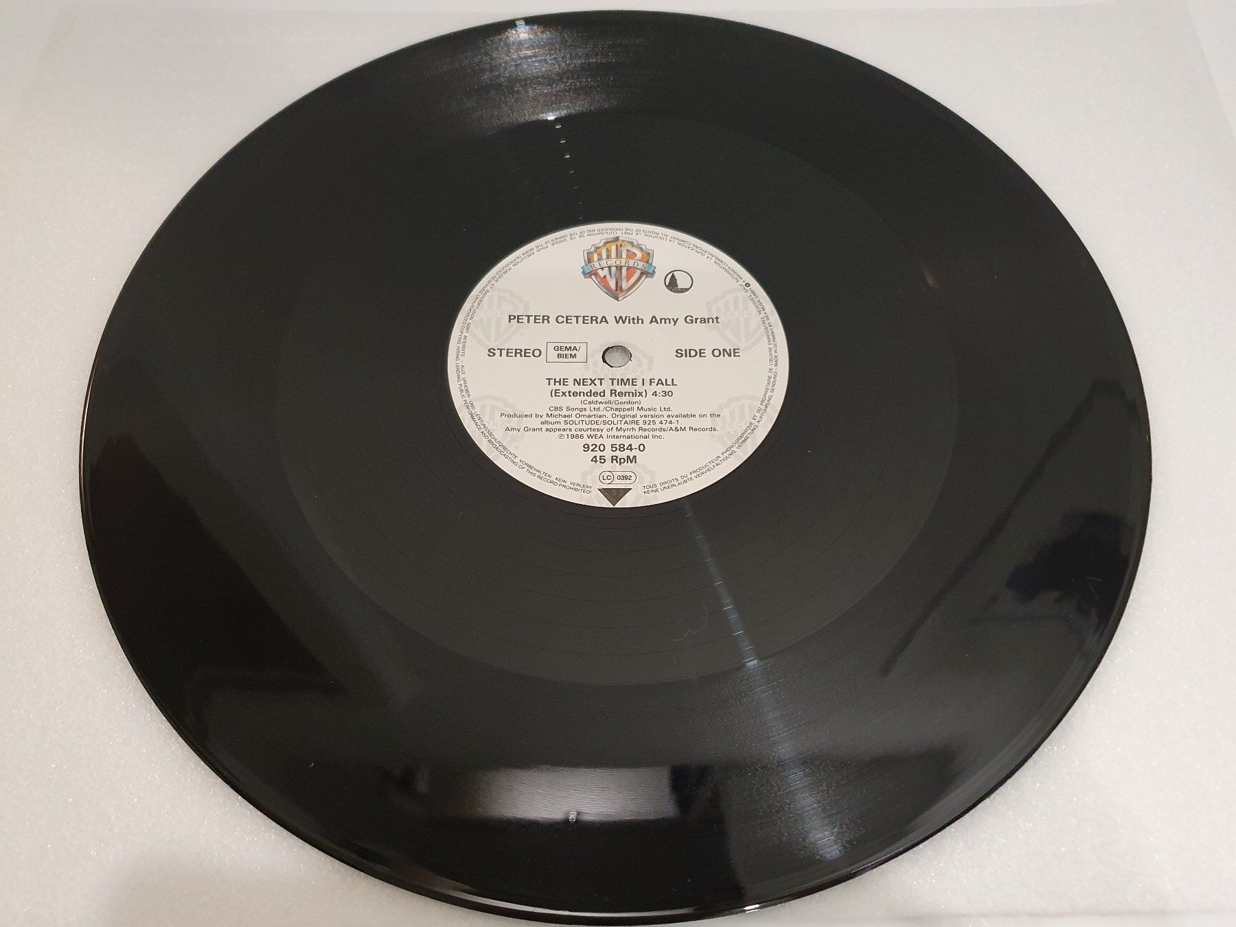 Schallplatten: Peter Cetera - The Next Time I Fall (Rock) – Gebraucht aus Uster von Vinyl-Leidenschaft 2