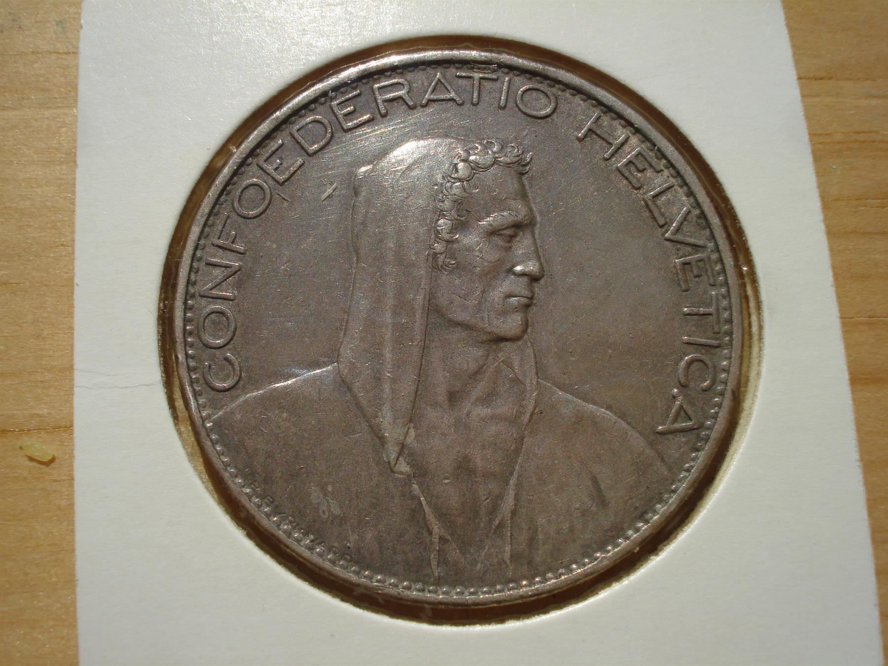 Alle Münzen: (48)  5 Franken  1925 – Gebraucht aus Erlach von Net-Coins 2
