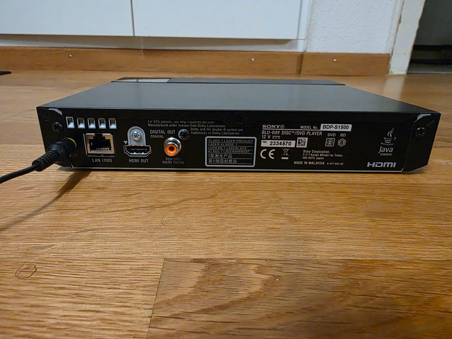 Sony Receiver: Sony Blu-ray cd-Player BDP-S1500 – Gebraucht aus Bern von KavIndustries 1