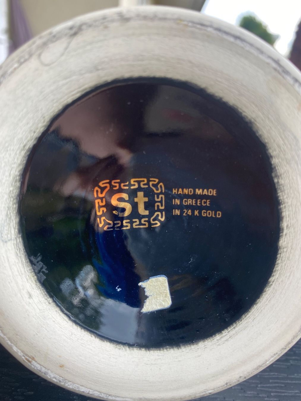 Vasi & Recipienti: 2 vases décorés grecs faits à la main or 24 carats – Usato da Farvagny-le-Grand venduto da Berlioz08 2