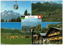 Leysin - 5 Bild AK