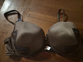 Fabienne Hansoul BH mit Schaumstoffschalen braun Grösse 85E 