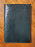 Klassisches Vintage Leder Etui Kartenetui Ausweishülle Grün 