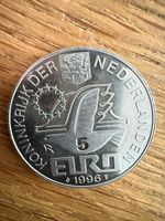 Niederländische 5 Euro Münze 1996 Constantijn Huygens