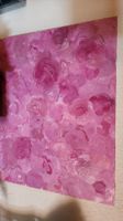 Romantisches Acrylbild in Rosa- und Lilatönen, Handgemalt