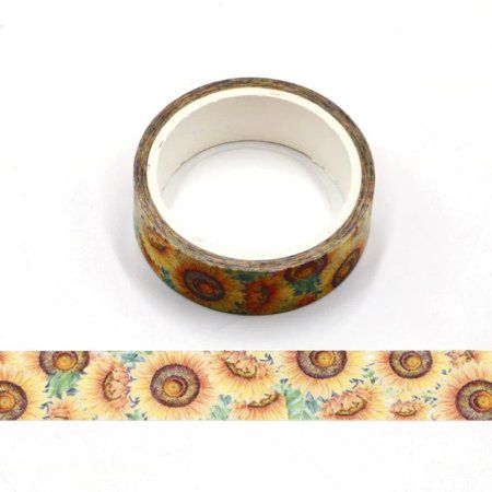 Aufkleber: Washi Tape Sonnenblumen – Neu und originalverpackt aus Löhningen von Fourbi18