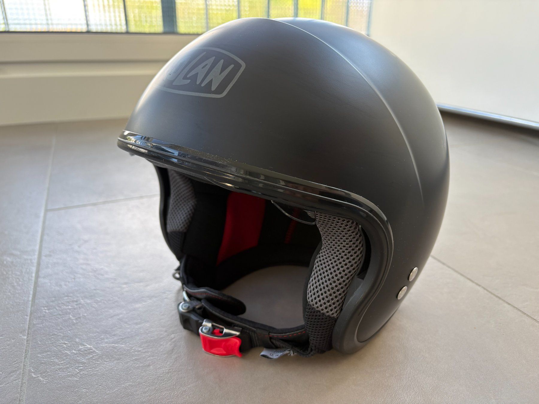 Caschi & visiere: Motorradhelm, Jethelm, Nolan, Schwarz, Grösse M – Usato da Pfäffikon SZ venduto da Gerhardmueller 1
